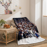 Colorado Avalanche Hockey Team Flannel Fleece Throw Blanket